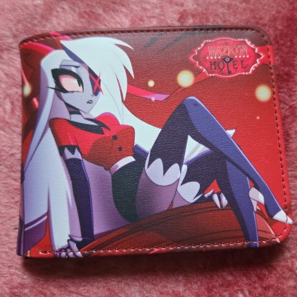 New Hazbin hotel Halloween horror anime manga leather wallet
